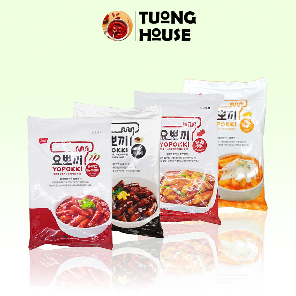 (7 vị) Bánh gạo Hàn Quốc Yopokki Topokki gói 140gr thơm ngon