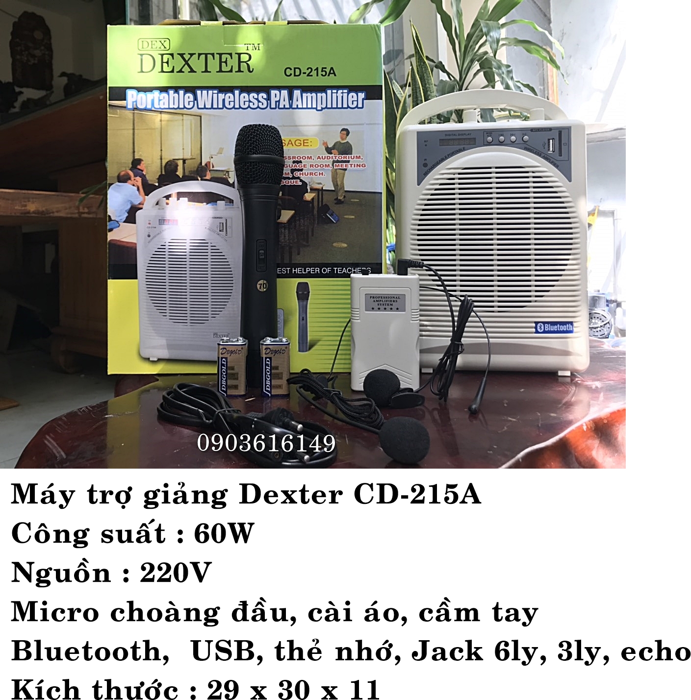 Máy trợ giảng CD-215A có Bluetooth