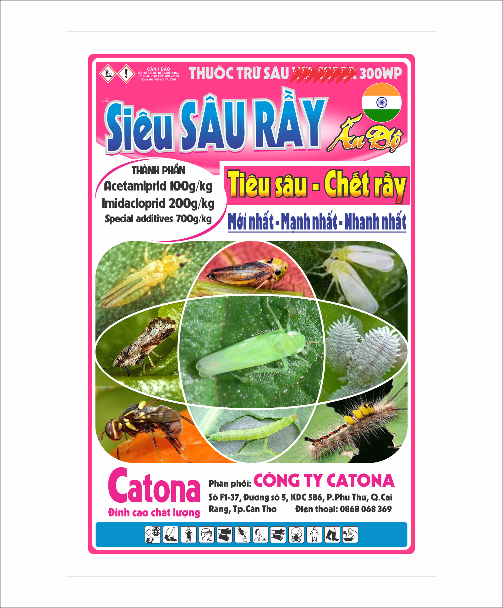 Siêu SÂU RẦY 100gr - Phòng trừ RẦY XANH, RẦY BÔNG XOÀI, BỌ XÍT MUỖI, BỌ TRĨ, SÂU LÔNG, RỆP SÁP, BỌ NHẢY