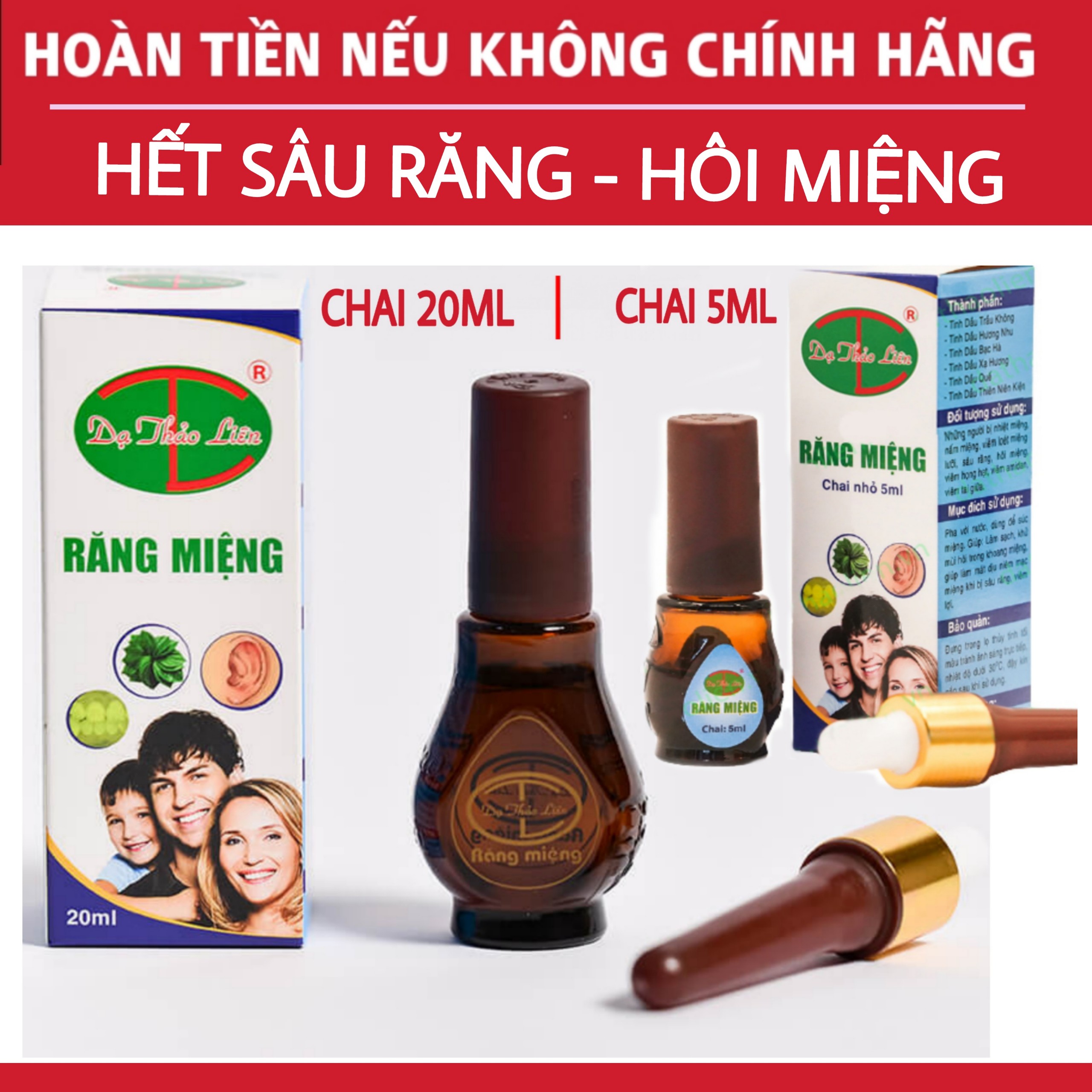 Tinh Dầu Răng miệng Dạ Thảo Liên - Chính Hãng