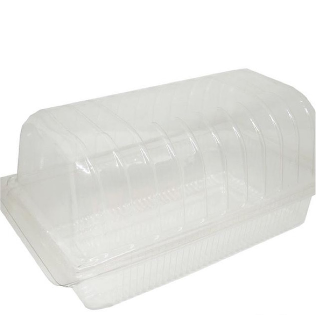 Set 100 hộp nhựa đựng bánh bông lan cuộn