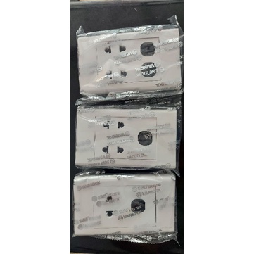 Mặt hạt sino: ổ đơn 2 chấu + 1 lỗ; ổ đôi 2 chấu + 1 lỗ; ổ đôi 2 chấu + 2 lỗ/ s18ux; s18u2x, s18u2xx