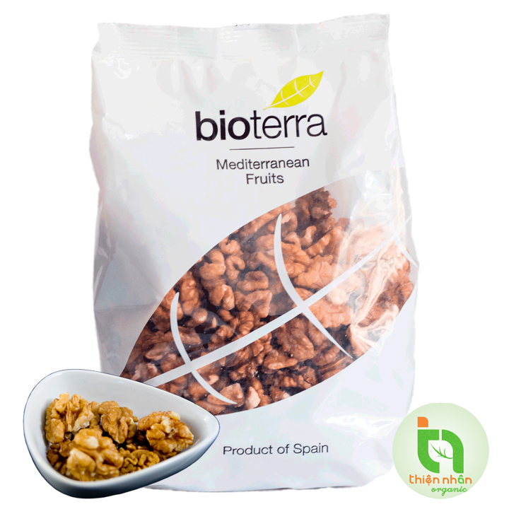 Óc chó hữu cơ Bioterra 200gr và 500gr Organic Raw Walnut Halves