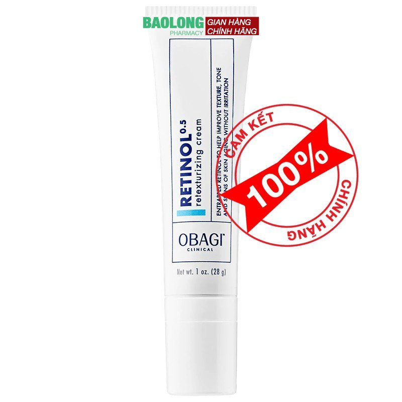 Kem dưỡng chống lão hóa obagi clinical retinol 0.5 retexturizing cream 28g chính hãng