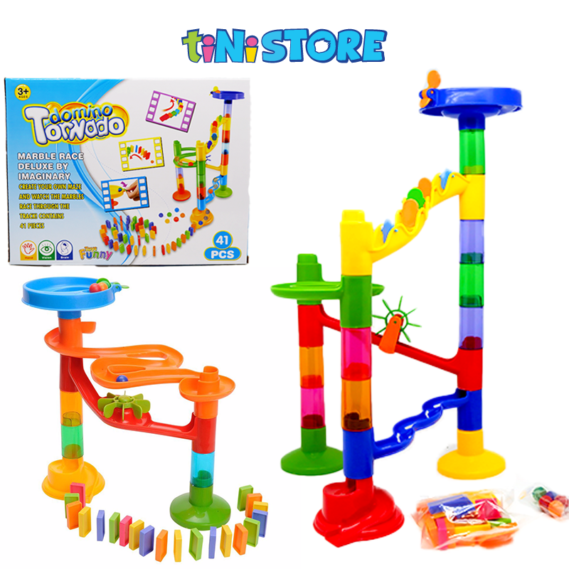 Bộ đồ chơi lắp ráp tháp bi lăn Marble Run 1202