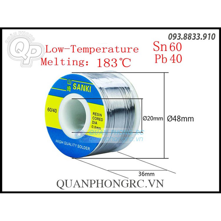 Thiếc hàn sanki 0.8mm - 250g