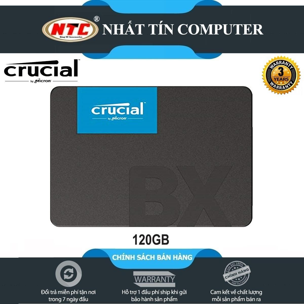 Ổ cứng SSD gắn trong Crucial BX500 3D NAND SATA III 2.5 inch 120GB R540MB