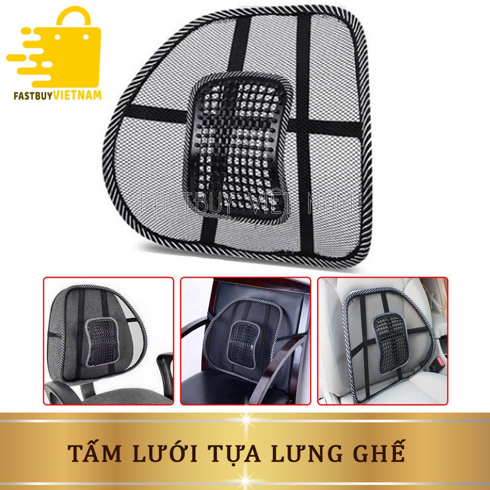 Tấm lưới tựa lưng ghế văn phòng , tấm tựa lưng ô tô ( Loại To ) hỗ trợ nâng đỡ cột sống tốt, hạn chế tình trạng nhức mỏi.giúp giảm nóng lưng