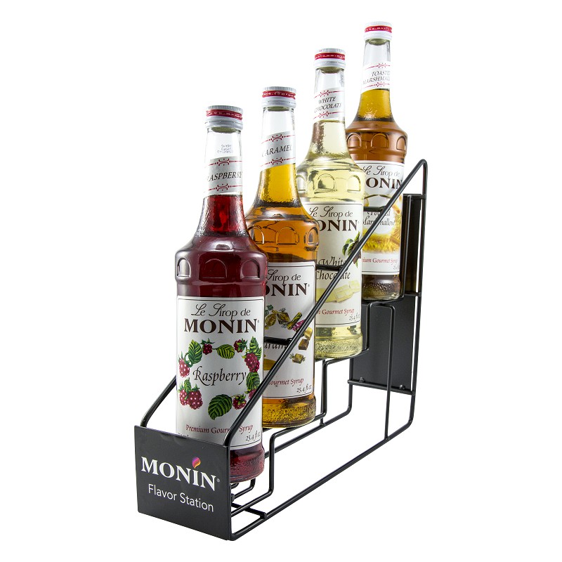 [Sỉ] Kệ Đựng Siro 4 Ngăn Giá Chai Siro Monin Pump Đẹp Giá Siêu Rẻ Inox Tĩnh Điện