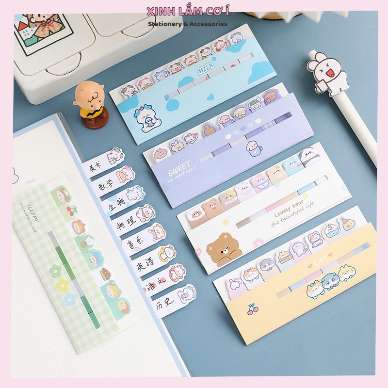 Giấy Note Bookmark Đánh Dấu Trang Nhỏ Xinh Nhiều Hình Ngộ Nghĩnh [Xinh Lắm Cơ Í]