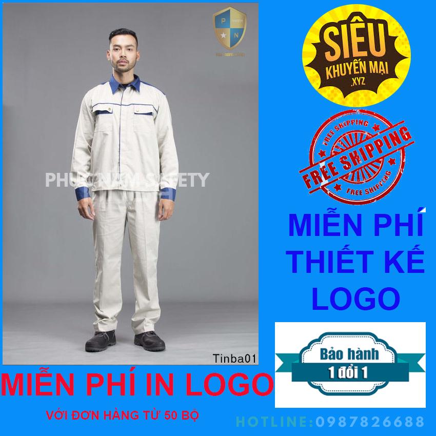 Quần áo bảo hộ lao động Tinba01, quần áo bảo hộ lao động xịn, quần áo bảo hộ vải Pangrim Hàn Quốc, quần áo bảo hộ chất lượng, quần áo bảo hộ lao động, đồng phục công nhân, đồng phục kỹ sư, đồng phục công ty, bảo hộ lao động Phúc Nam