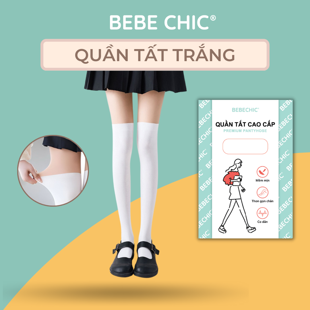 Quần tất trắng che khuyết điểm qt07 bebechic