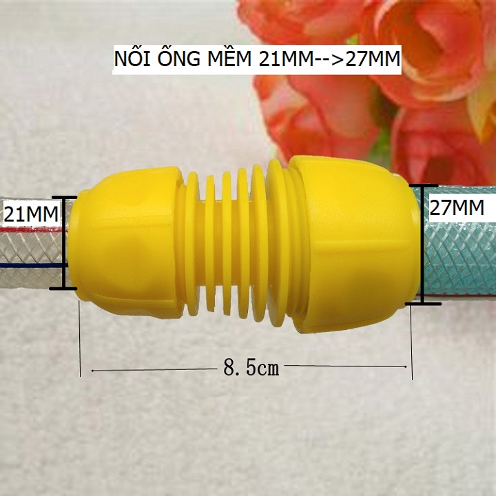 ĐẦU NỐI 2 ỐNG MỀM PHI 27-21 LOẠI NHỰA VÀNG TỐT - DIY054