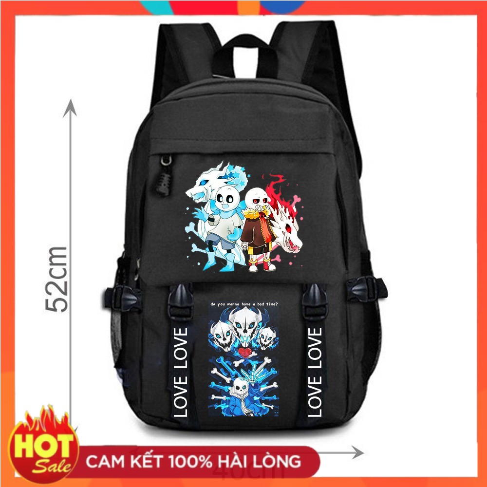 NEW - SALE - Mẫu balo in hình bé Sans Undertale độc đẹp giá rẻ / chất đẹp