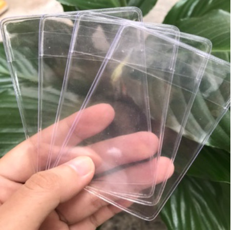 Bọc chống xước chip CCCD - ATM, Vỏ bọc căn cước công dân trong suốt có nắp bảo vệ thẻ 20 cái