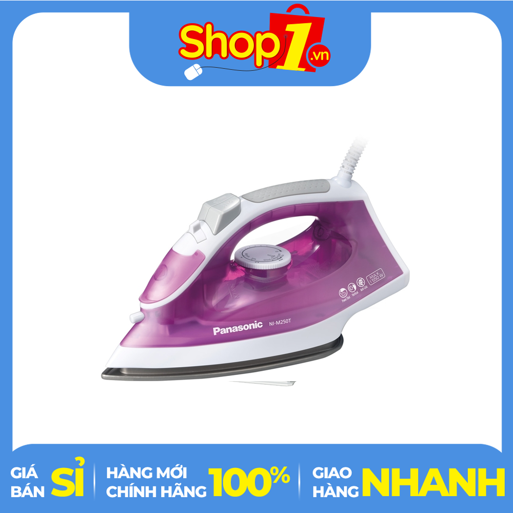 Bàn ủi hơi nước panasonic ni-m250tpra - loại bàn ủi:bàn ủi hơi nước - chức năng:ủi khô ủi hơi nước phun tia - công suất:1550 w