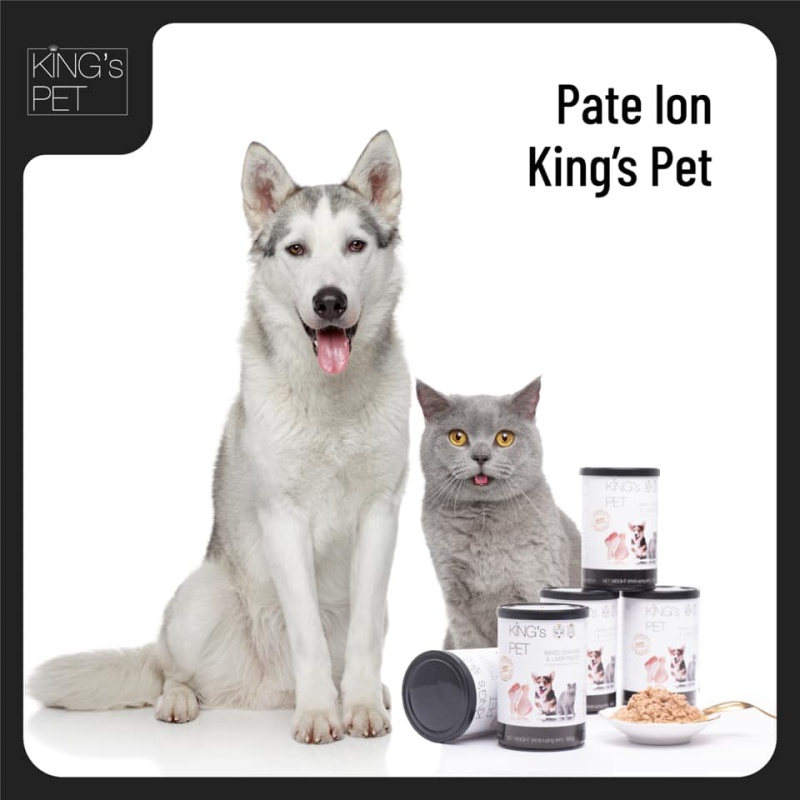 Pate hổn hợp king’s pet 4 vị - lon 380g