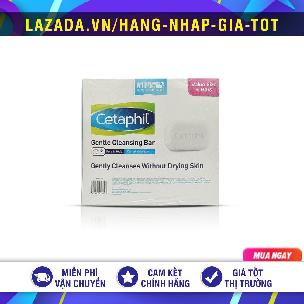 Xà bông cục Cetaphil 127g chuẩn Mỹ