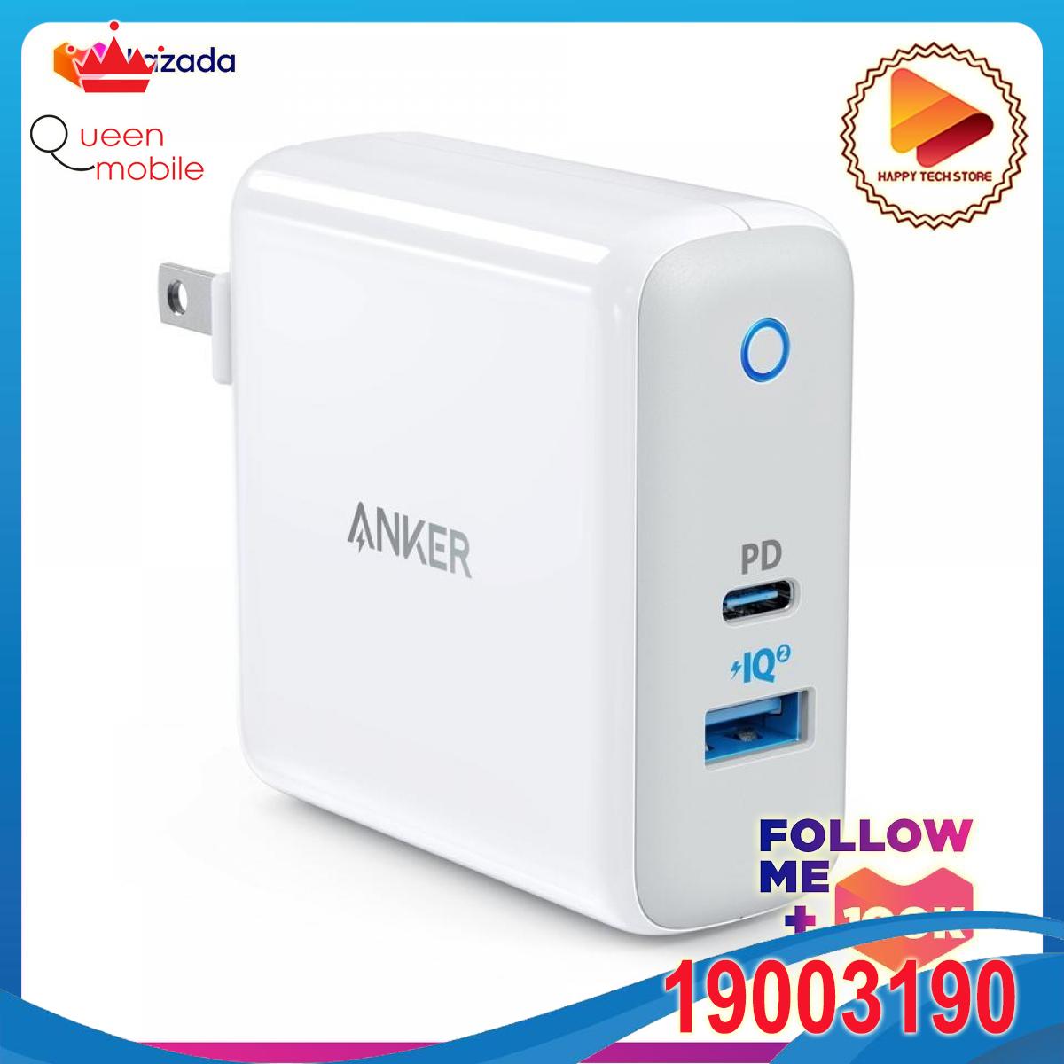 Sạc anker powerport ii pd 49.5w - sạc tường anker powerport ii chuẩn ul 49,5w chân gập, cổng 30w cho macbook air / ipad pro 2018, iphone xs / max / xr / x / 8 / +, poweriq 2.0 cho s10 / s9 và các loại - a2321