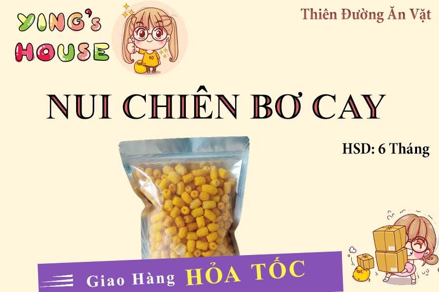 1KG NUI CHIÊN BƠ CAY GIÒN RỤM