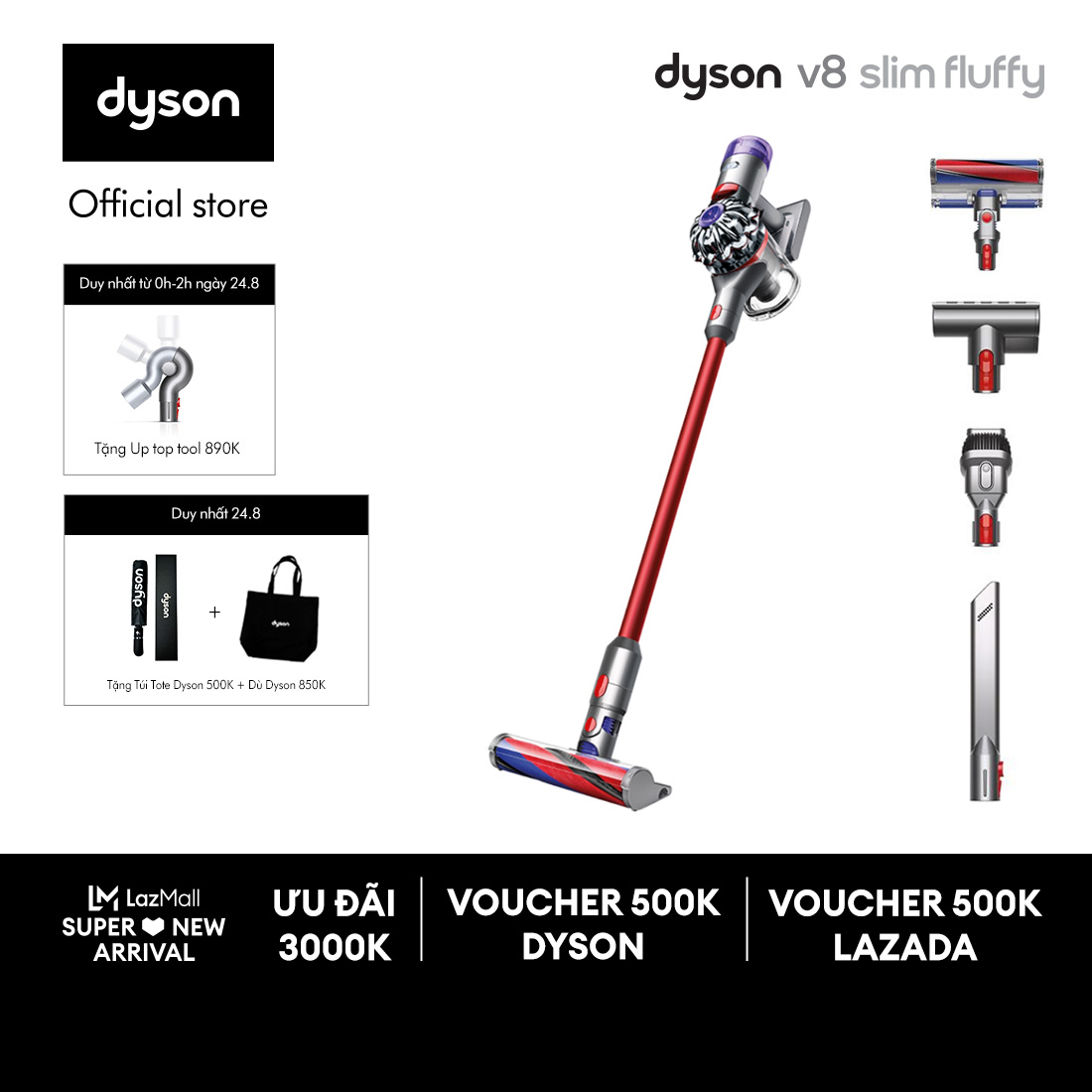 Gia dụng｜0h00 Sale 24-8｜Dyson｜TRẢI NGHIỆM NGÔI NHÀ CÔNG NGHỆ