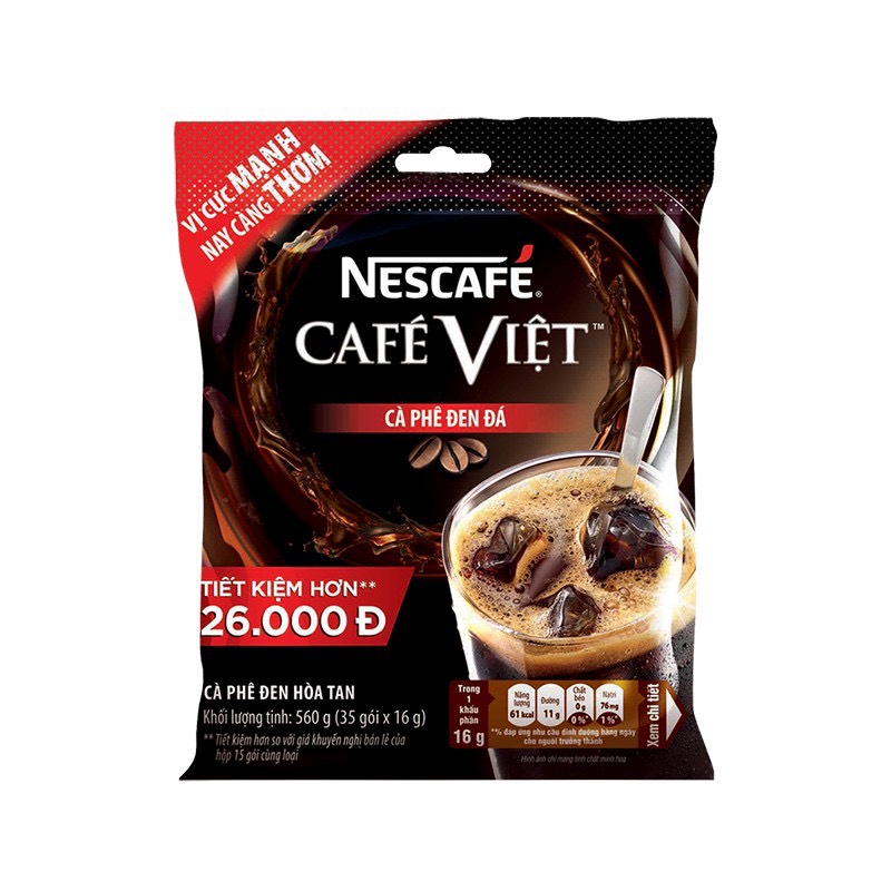 Cà phê hòa tan nescafé café việt cà phê đen đá