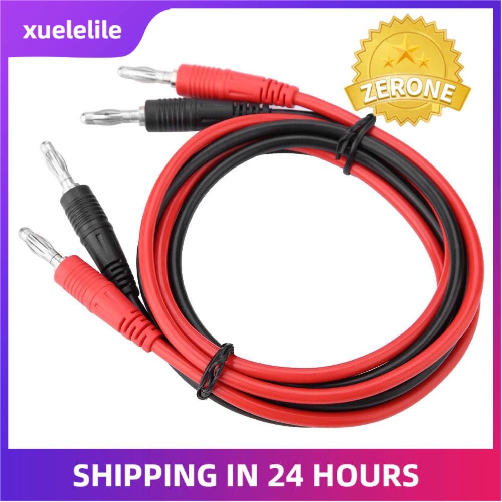 P1041 2Pcs 4mm Banana Plug to Banana Plug Test Cable Multimeter Testing Cables