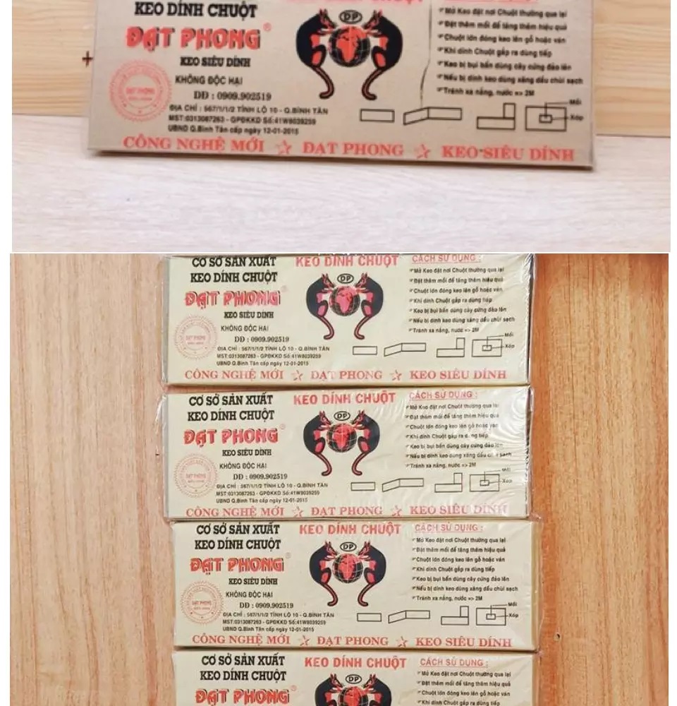 [2 MIẾNG] Combo 2 miếng keo dính chuột siêu dính, keo dán chuột, miếng dán chuột bẫy chuột