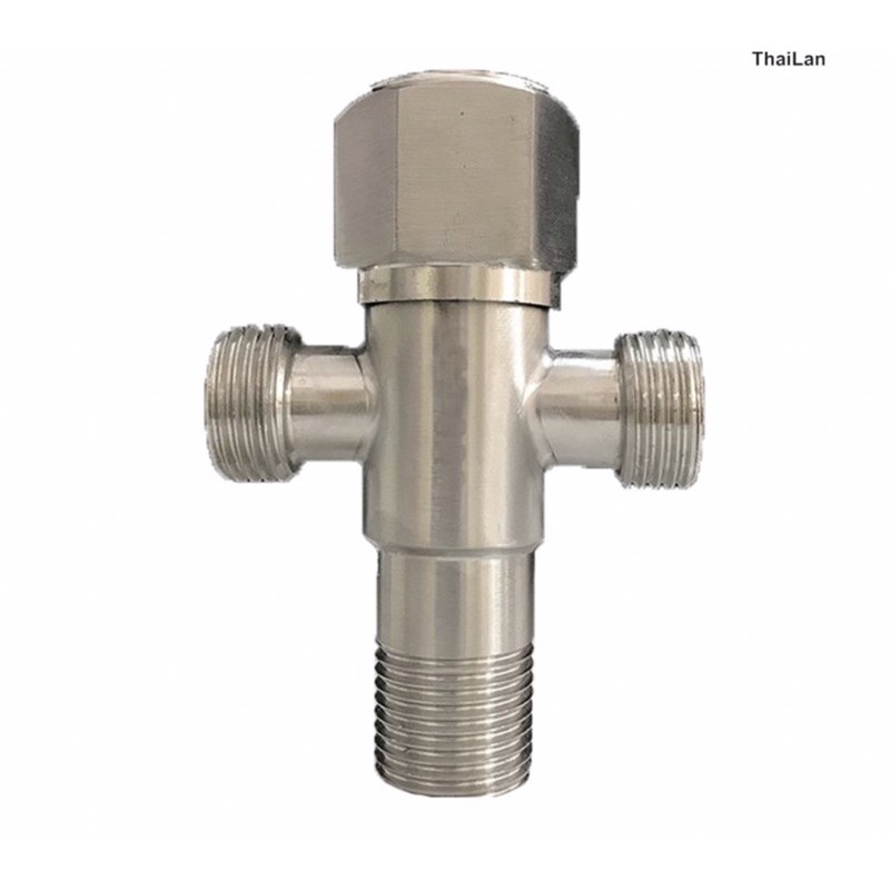 Van tê chia nước bồn cầu, tê cầu khoá inox 304 cao cấp