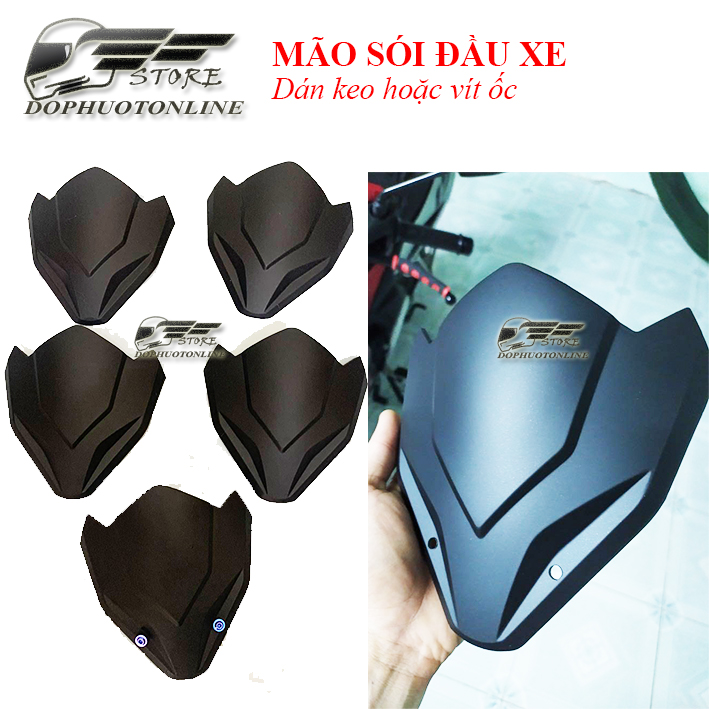 Mão sói winner x đen nhám nhựa abs lắp được các loại xe khác