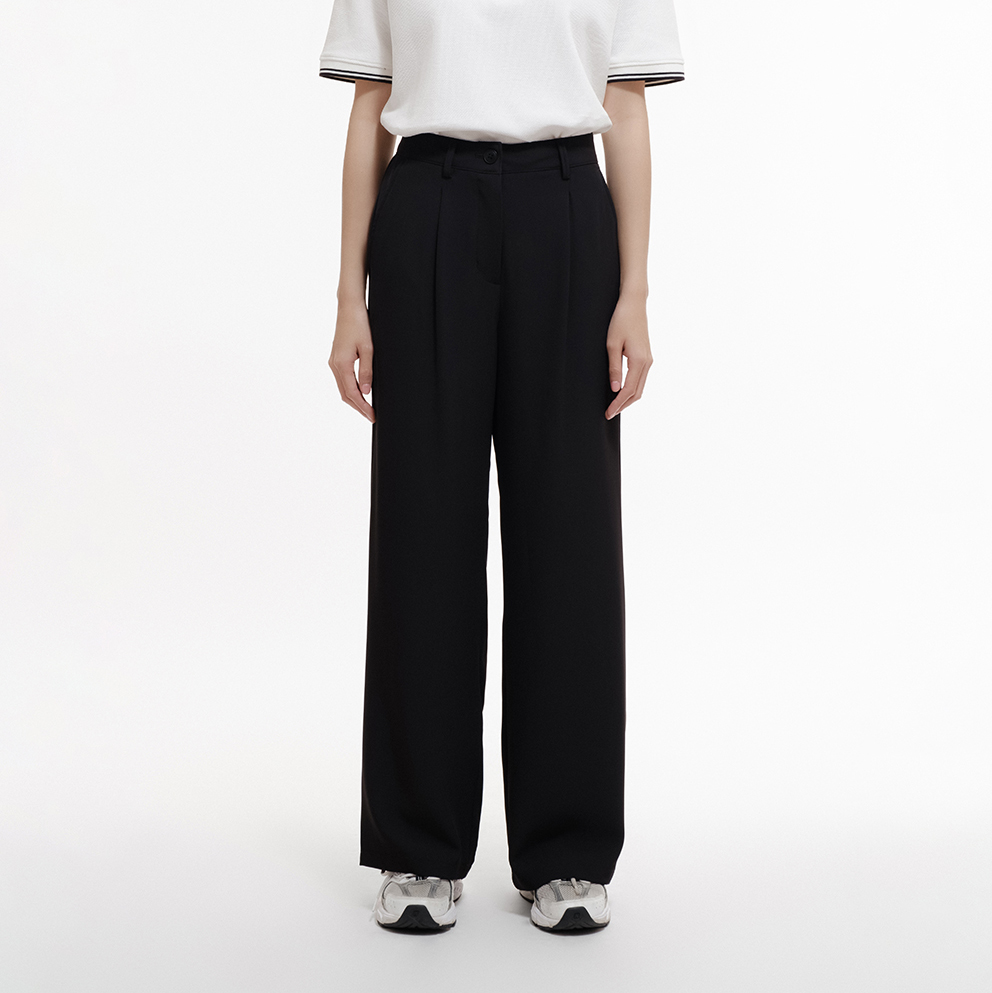 Quần tây nữ Owlbrand Loose Trouser AAO/ Đen