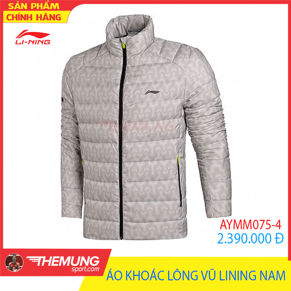 Áo Khoác Lông Vũ Nam LiNing AYMM075-4 (Trắng)