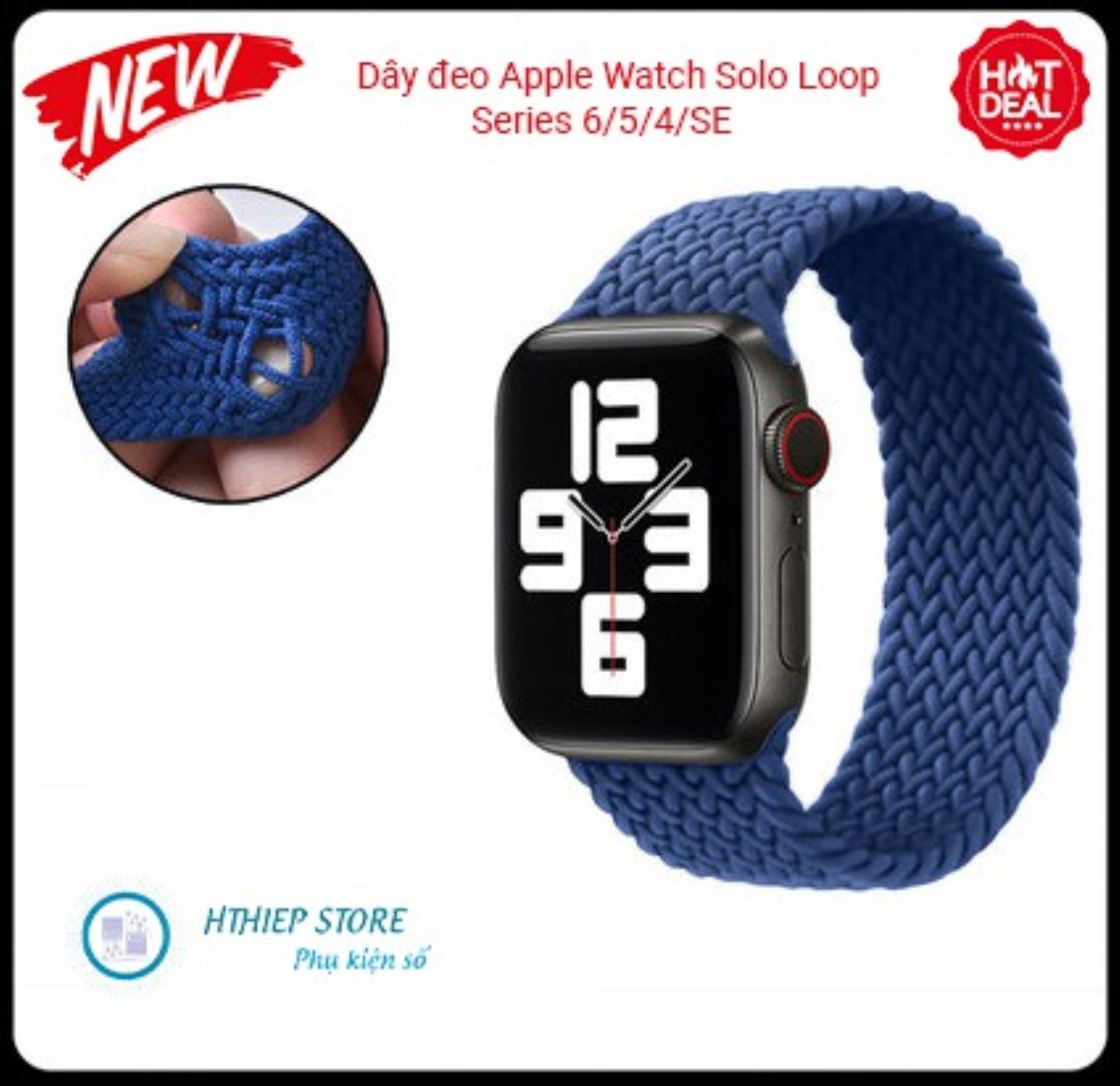 Dây đeo Apple Watch Solo Loop chất liệu Silicon dành cho đồng hồ Apple Watch Series 6/5/4/SE
