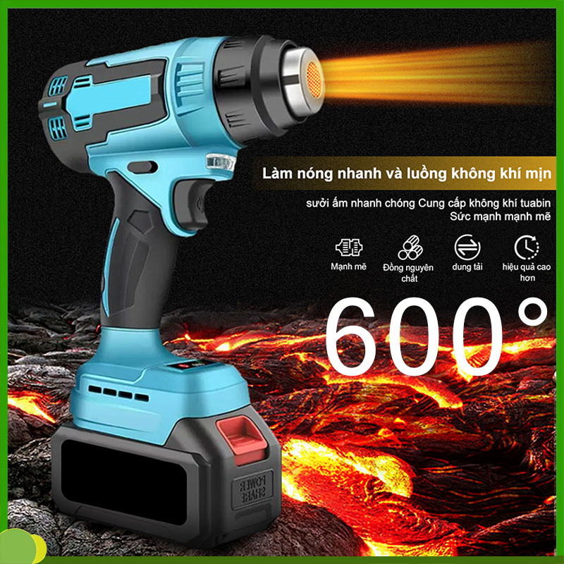 Máy khò nhiệt,Máy khò nóng công suất,máy thổi nhiệt cầm tay,thổi hơi nóng màng co 2000W