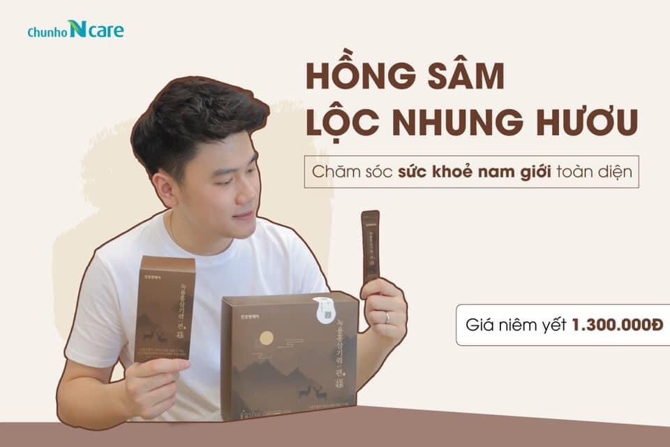 Hồng Sâm Lộc Nhung Hươu Chunho Ncare dành cho Bố từ 30T