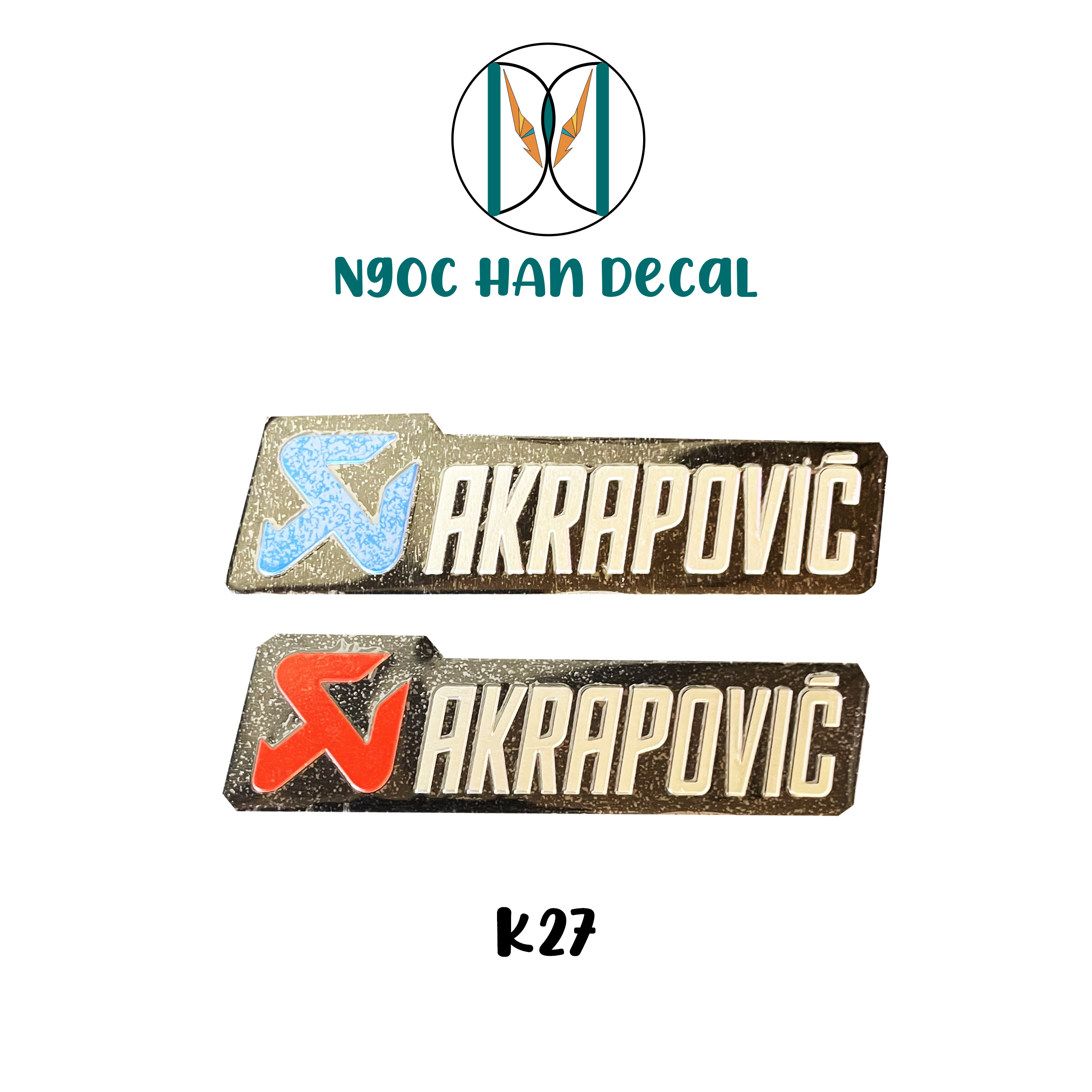 Tem nhôm akaprovic decal 3d chữ nổi siêu xịn xò