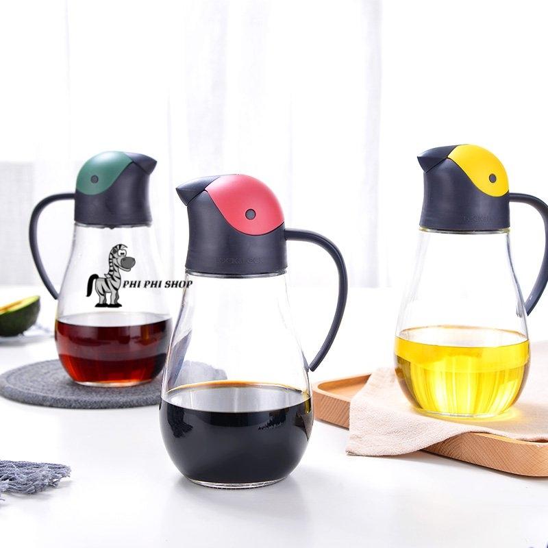 Bình dầu tự động mở nắp lock&lock pecker oil bottle 550ml cko201
