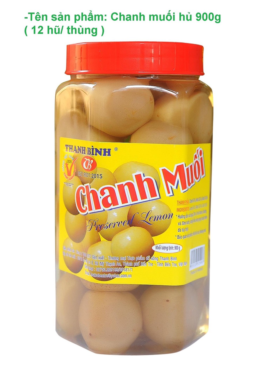 Chanh Muối Thanh Bình Hủ 900g