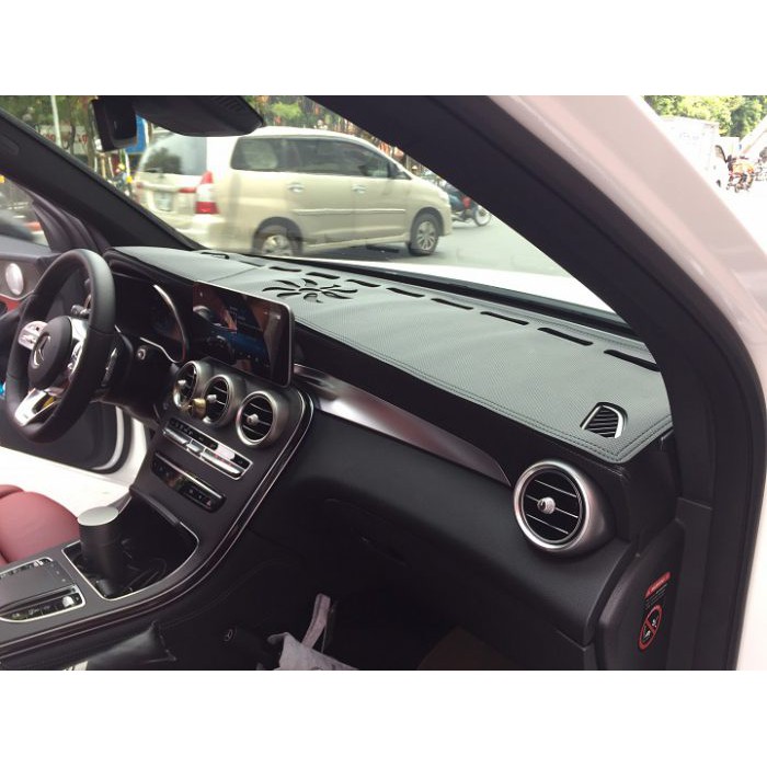 Thảm da Taplo Mercedes GLC-Class GLC200, GLC250, GLC300, Mercedes C-lass C200, C250, C300 vân Carbon cao cấp