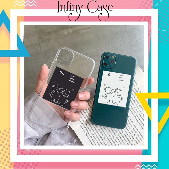 Ốp lưng iphone in chữ One Two Three 6 6S 6Plus 6S Plus 7 8 7Plus 8Plus X XSMax 11 11 Pro 11 ProMax - Infinity Case M693