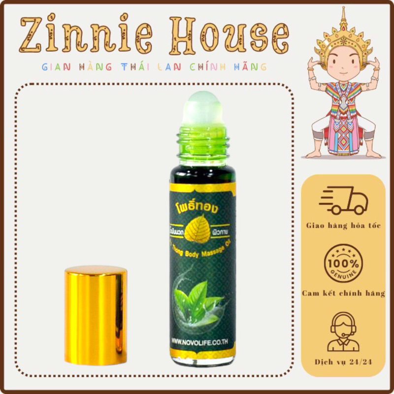 Dầu lăn lá bồ đề 8ml thái lan