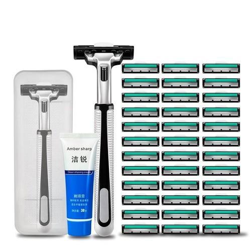 Bộ dao cạo râu 36 món set dao cạo râu + 36 đầu dao thay thế