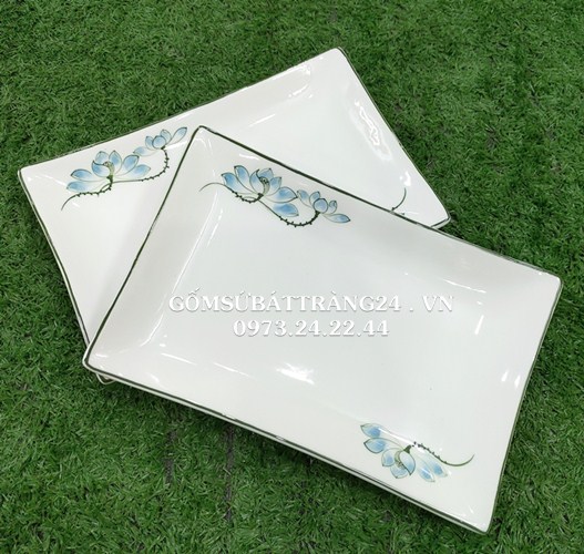 ĐĨA ĂN SỨ ĐẸP HÌNH CHỮ NHẬT ĐĨA SỨ TRẮNG ĐỰNG MÓN ĂN DĨA ĂN HÌNH CHỮ NHẬT TO CỠ LỚN GIÁ RẺ