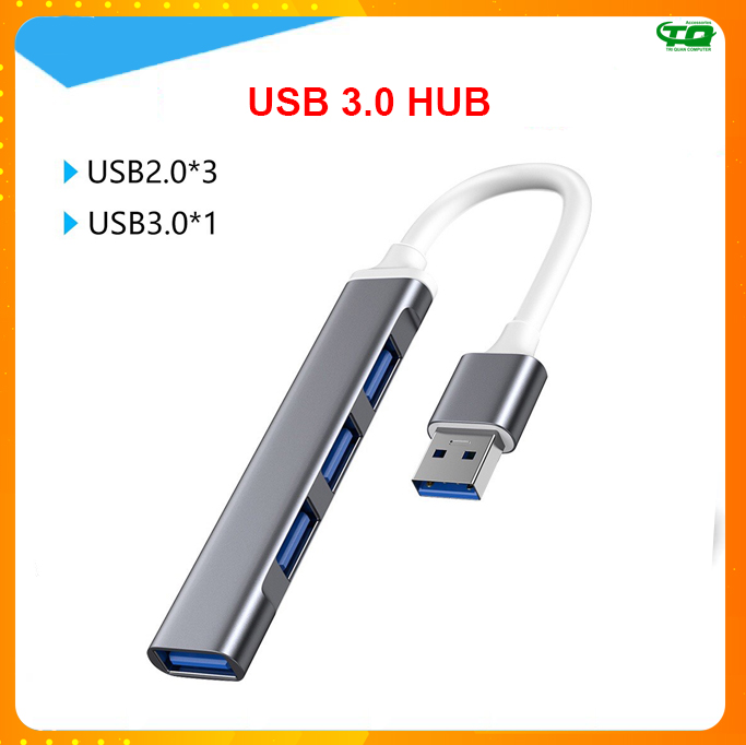 Bộ chia cổng hub usb và hub type c ra 4 cổng usb