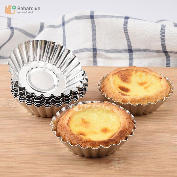 50  KHUÔN NƯỚNG BÁNH TART NHẬP KHẨU HỒNG KONG 5.5 CM * 3.5 CM *2