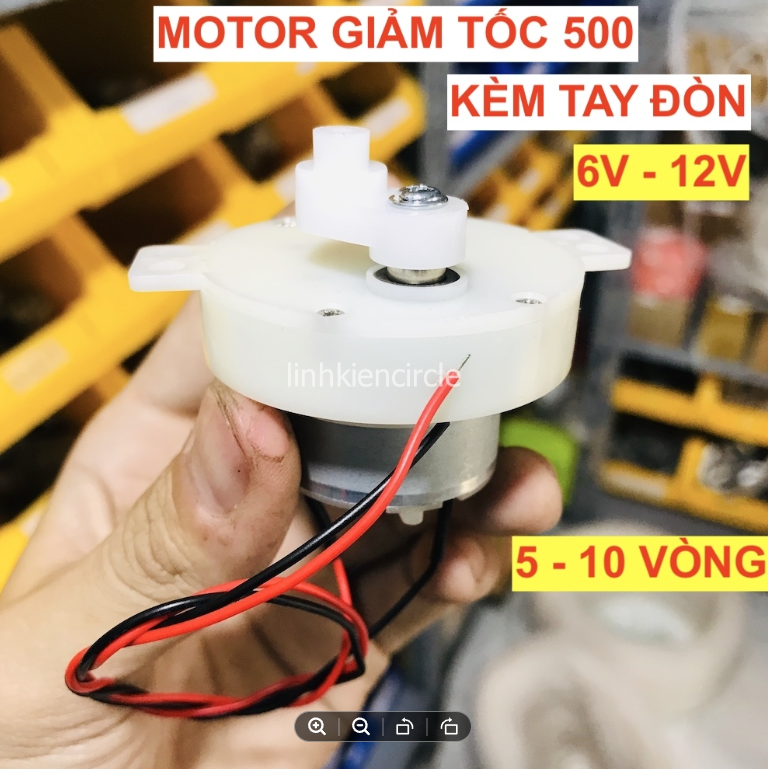 [HCM]Motor mô tơ giảm tốc mini 500 6V - 12V tốc độ chậm 5 - 10 vòng/phút chạy êm có thể chạy trong thời gian dài - LK0341