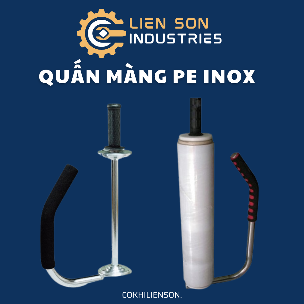 Dụng cụ quấn màng PE cầm tay tay cầm inox - Cơ Khí Liên Sơn