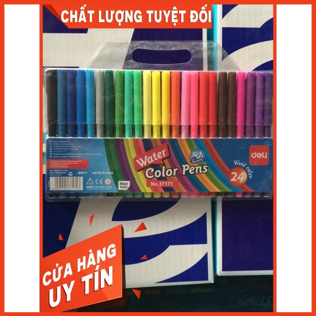 Bút dạ màu 24 màu deli