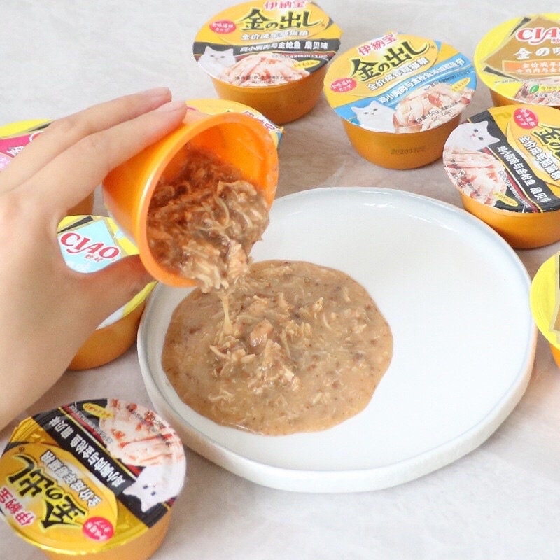 Soup ciao thịt cá ngừ lon nhựa 85g - pate cho mèo ciao