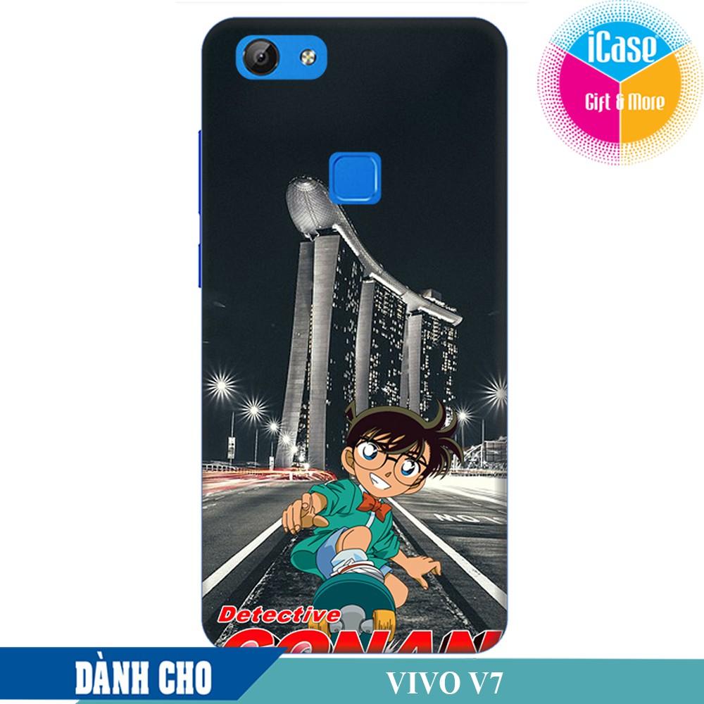 Ốp lưng nhựa dẻo dành cho Vivo V7 in hình Conan Detective